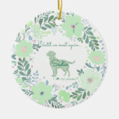 Labrador Retriever Mintgroen - Aangepaste Herdenki Keramisch Ornament (Voorkant)