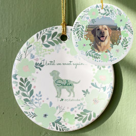 Labrador Retriever Mintgroen - Aangepaste Herdenki Keramisch Ornament