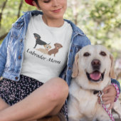 Labrador Retriever Moeder Chocolade Zwart Geel T-shirt