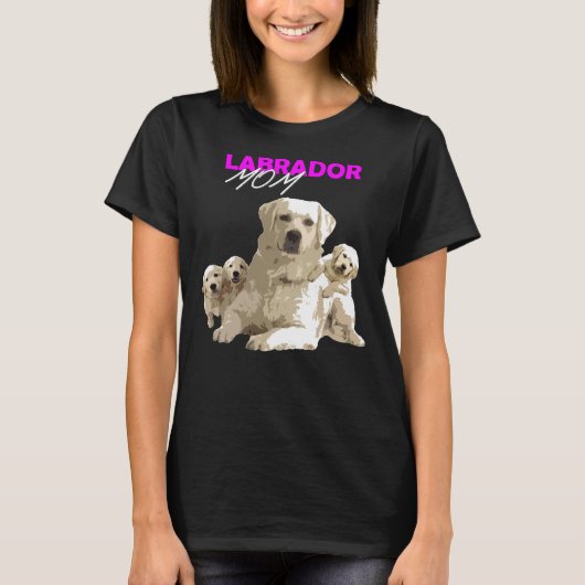 Labrador Retriever Moeder Hond Labrador Retriever T-shirt (Voorkant)