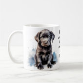 Labrador Retriever Moeder Hond Schattige Puppy Koffiemok (Links)