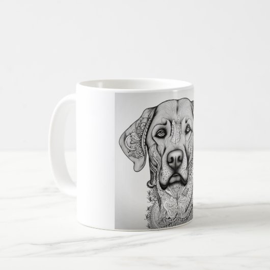 Labrador Retriever Mok (Voorkant links)