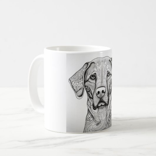 Labrador Retriever Mok (Voorkant links)