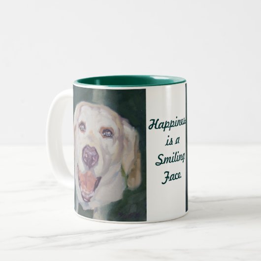 Labrador Retriever Mok Geluk is.. (Voorkant links)