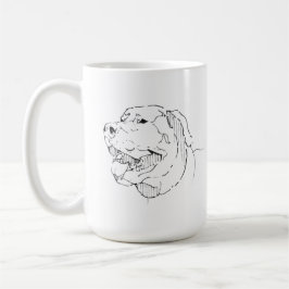 Labrador Retriever Mok, Hondenlijn Kunst Koffiemok