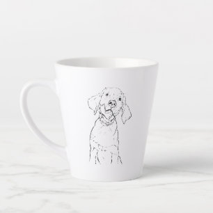 Labrador Retriever Mok, Inkt Hond Moeder Koffiekop Latte Mok
