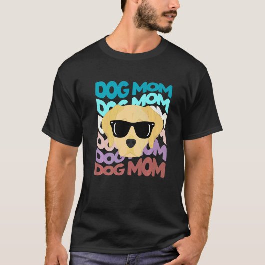 Labrador Retriever Mom Cool Retro Dog Mom T-shirt (Voorkant)
