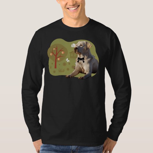 Labrador Retriever Mountains T-shirt (Voorkant)