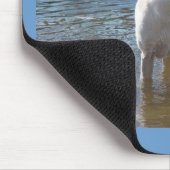 Labrador Retriever mousepad bij het meer Muismat (Hoek)