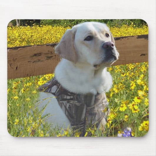 Labrador Retriever Mousepad Fence Muismat (Voorkant)