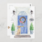 Labrador Retriever Moving Announcement Briefkaart (Voorkant / Achterkant)