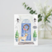 Labrador Retriever Moving Announcement Briefkaart (Staand voorkant)