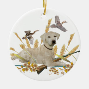 Labrador Retriever My Dog Hunts Ornament