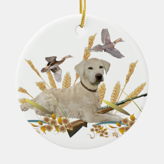 Labrador Retriever My Dog Hunts Ornament (Voorkant)