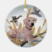 Labrador Retriever My Dog Hunts Ornament (Achterkant)