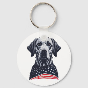 labrador retriever onafhankelijkheidsdag sleutelhanger