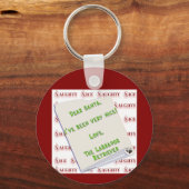 Labrador Retriever Ondeugend of Mooie Sleutelhange Sleutelhanger (Achterkant)