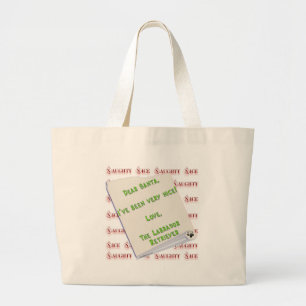 Labrador Retriever Ondeugend of Nice Grote Tote Bag
