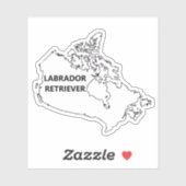 Labrador Retriever Oorsprong Overzicht Sticker (Vel)