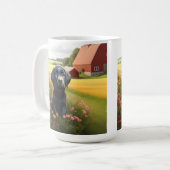 Labrador Retriever op Boerderij Koffiemok (Voorkant links)