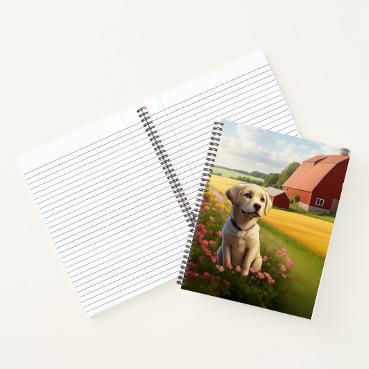 Labrador Retriever op Boerderij Notitieboek (Binnen)