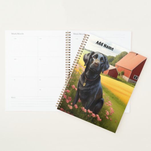 Labrador Retriever op boerderij Planner (Display)