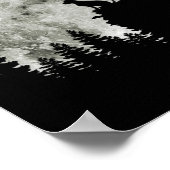 Labrador Retriever op Mountain Halloween Graphic Poster (Hoek)