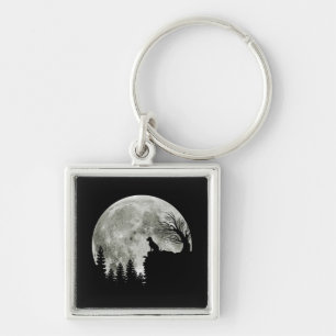 Labrador Retriever op Mountain Halloween Graphic Sleutelhanger