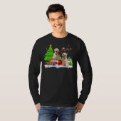 Labrador Retriever op Vrachtwagen Kerstmis Labrado T-shirt (Voorkant volledig)