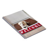 Labrador Retriever op welkomstmat Notitieboek (Rechterzijde)