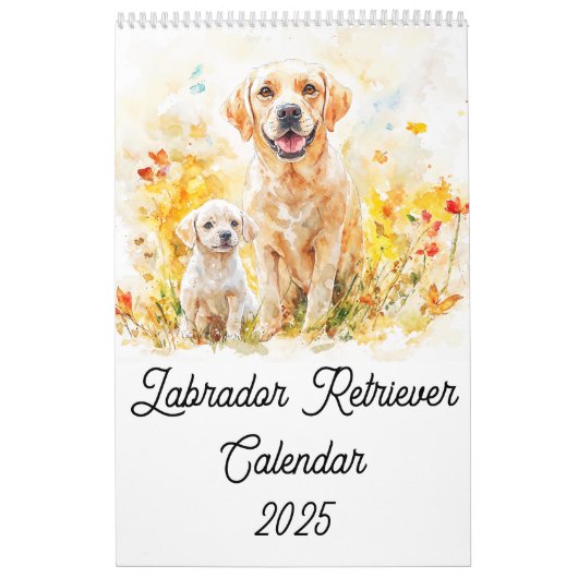 Labrador Retriever Ouder en Puppy Kalender (Hoes)
