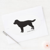 Labrador Retriever Ovale Stickers (Envelop)