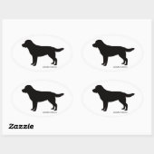 Labrador Retriever Ovale Stickers (Vel)