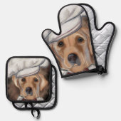 Labrador Retriever Ovenwant & Pannenlap Set (Voorkant / Achterkant)