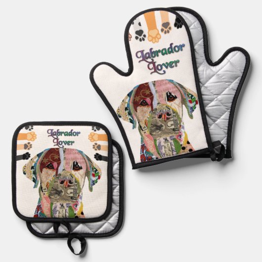 Labrador Retriever Ovenwant & Pannenlap Set (Voorkant / Achterkant)