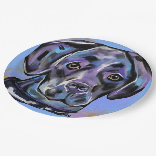 LABRADOR RETRIEVER PAPIEREN BORDJE (Gekanteld)