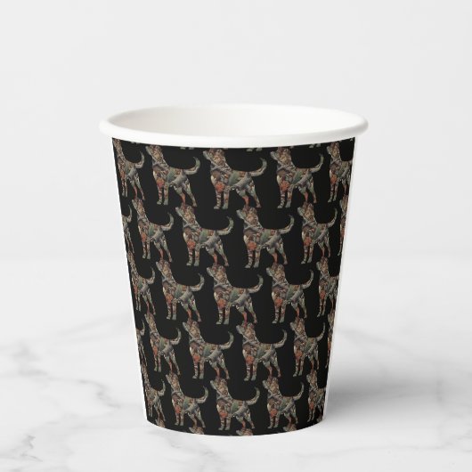 Labrador Retriever Papieren Koffiebekers Papieren Bekers (Voorkant)