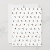 Labrador Retriever Pattern (wit) Bedankkaart (Voorkant)