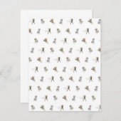 Labrador Retriever Pattern (wit) Bedankkaart (Voorkant / Achterkant)