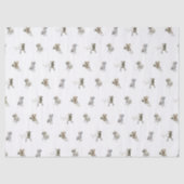 Labrador Retriever Pattern (wit) Tissuepapier (Voorkant)