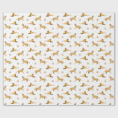 Labrador Retriever Paw Print Patroon Cadeaupapier (Vlak)