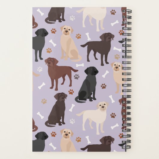 Labrador Retriever Paws and Bones Planner (Achterkant)