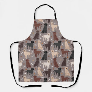 Labrador Retriever Paws and Botten Apron Schort