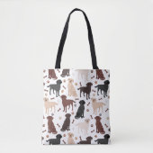 Labrador Retriever Paws and Botten Canvas tas (Voorkant)