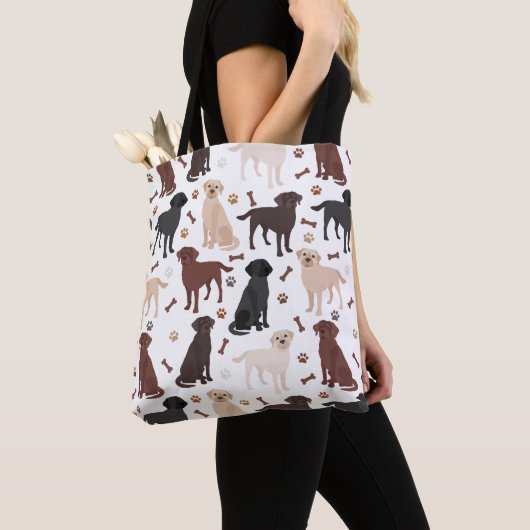 Labrador Retriever Paws and Botten Canvas tas (Dichtbij)