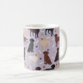 Labrador Retriever Paws and Botten Coffee Mok (Voorkant rechts)