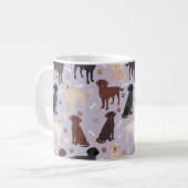 Labrador Retriever Paws and Botten Coffee Mok (Voorkant links)