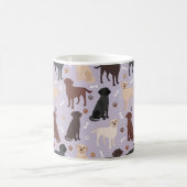Labrador Retriever Paws and Botten Coffee Mok (Center)