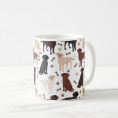 Labrador Retriever Paws and Botten Coffee Mok (Voorkant rechts)