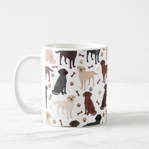 Labrador Retriever Paws and Botten Coffee Mok